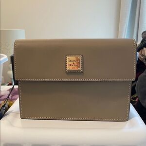 Dooney & Bourke East/West Flap Crossbody in Light Taupe